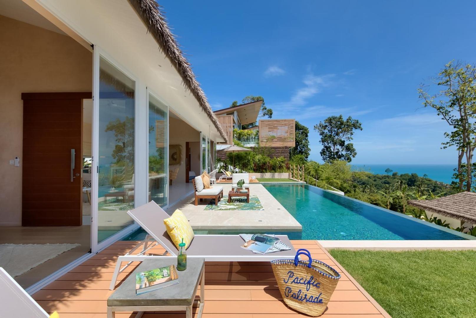 Tropical Seaview Villa With Pool Ko Samui Eksteriør billede