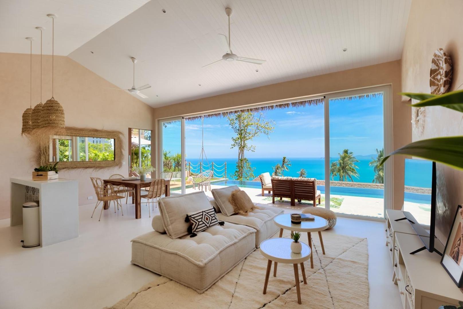 Tropical Seaview Villa With Pool Ko Samui Eksteriør billede